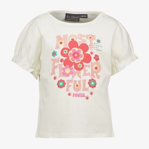 TwoDay meisjes T-shirt met bloemen en glitters