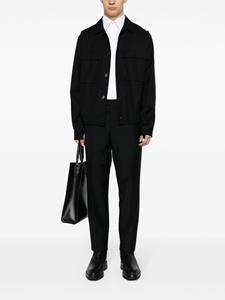 Lardini interwoven wool-blend trousers - Zwart
