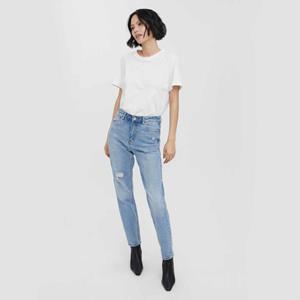 Vero Moda Jean mom destroy 5 poches taille haute Femme 