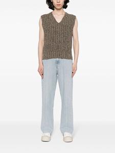 Maison Margiela V-neck chunky-knit vest - Grijs