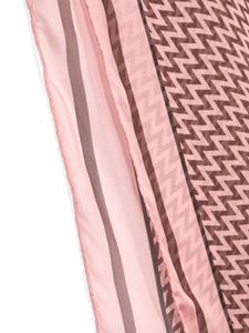 Lanvin Zijden sjaal met logo-jacquard - Roze