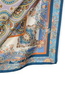 ETRO Sjaal met print - Blauw