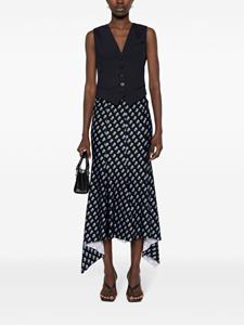 Philosophy Di Lorenzo Serafini flower-print midi skirt - Zwart