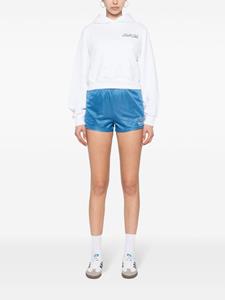 Sporty & Rich logo-print cotton hoodie - Wit