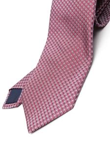 Corneliani pattern-jacquard silk tie - Rood