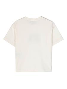 Emporio Armani Kids Katoenen shirt met geborduurd logo - Wit