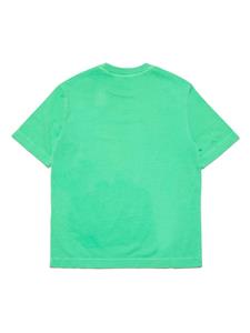 Diesel Kids Katoenen T-shirt - Groen