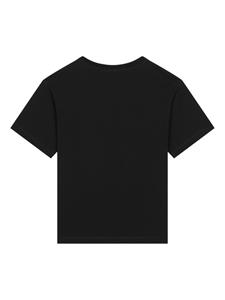 Dolce & Gabbana Kids Katoenen T-shirt met palmboomprint - Zwart