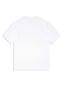 Marni Kids Katoenen T-shirt met logoprint - Wit