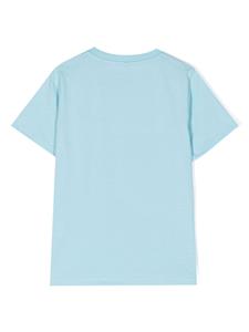 Stella McCartney Kids T-shirt met haaiprint - Blauw