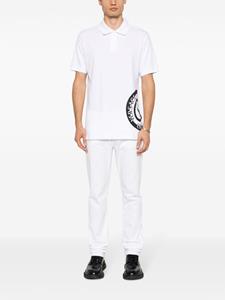 Versace Jeans Couture Poloshirt met logoprint - Wit