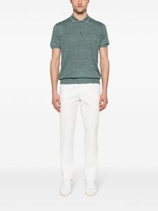 Corneliani speckle-knit polo shirt - Groen