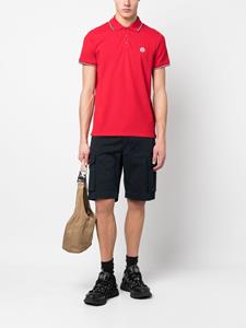 Moncler Poloshirt met logopatch - Rood