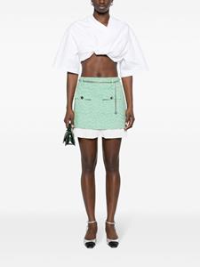 Maje tweed mini skirt - Groen