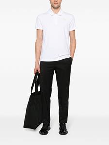 Moncler logo-patch cotton polo shirt - Wit