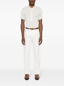 TOM FORD logo-embroidered polo shirt - Beige