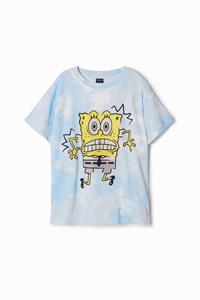 Desigual Tie-dye T-shirt SpongeBob - BLUE