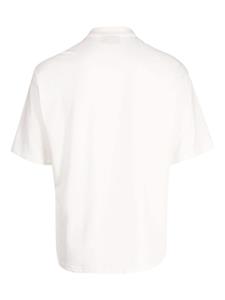 Pleasures Poloshirt met geborduurd logo - Wit