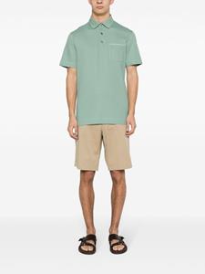 Zegna chest-pocket cotton polo shirt - Groen