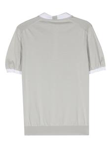 Kiton Poloshirt met contrasterende afwerking - Grijs