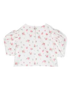 Philosophy Di Lorenzo Serafini Kids Shirt met bloemenprint - Wit