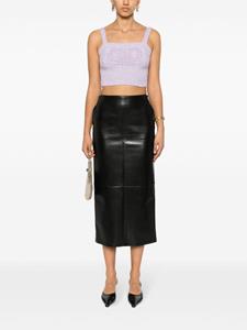 Philosophy Di Lorenzo Serafini faux-leather skirt - Zwart