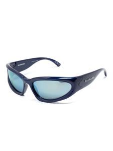 Balenciaga Eyewear Swift zonnebril met ovaal montuur - Blauw