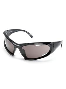 Balenciaga Eyewear Uni Dynamo Wrap oval-frame sunglasses - Zwart