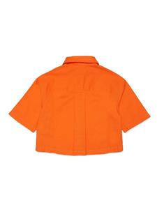 MAX&Co. Kids Katoenen shirt met geborduurd logo - Oranje