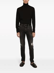 Dolce & Gabbana Gerafelde jeans - Zwart