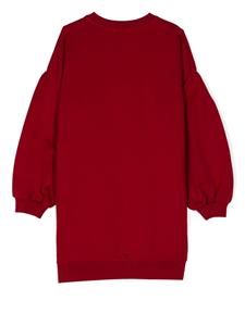 Versace Kids Sweaterjurk met logoprint - Rood
