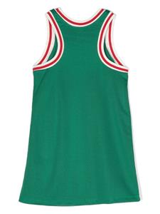 Mini Rodini Basketball mesh tank dress - Groen