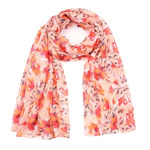 Sunset Fashion  Oranje Sjaal bloemen 