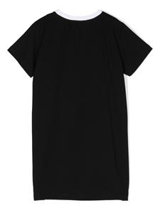 Balmain Kids T-shirtjurk met logoprint - Zwart