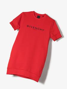Givenchy Kids T-shirtjurk met logoprint - Rood
