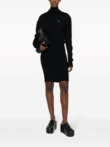 Vivienne Westwood Midi-jurk met geborduurd logo - Zwart