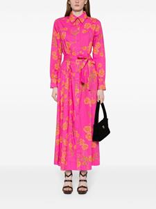 Cynthia Rowley Midi-jurk met bloemenprint - Roze
