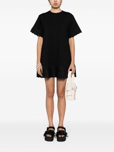 Simone Rocha cotton T-shirt dress - Zwart