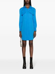 Alexander McQueen Wollen mini-jurk - Blauw