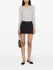 A.P.C. mid-rise denim miniskirt - Zwart