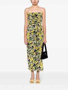 Adam Lippes Midi-jurk met bloemenprint - Geel