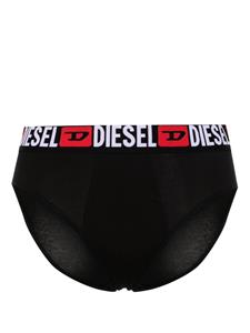 Diesel Drie slips met logoband - Zwart
