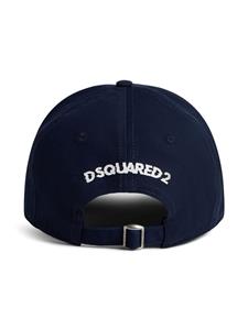 Dsquared2 Honkbalpet met logoprint - Blauw
