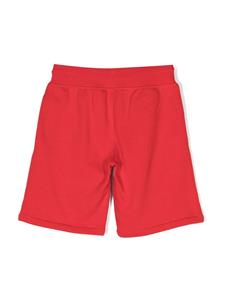 HUGO KIDS Shorts met logopatch - Rood
