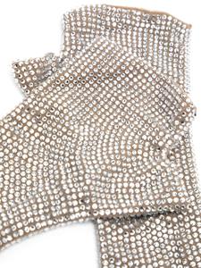 Giuseppe Di Morabito crystal-embellished fingerless gloves - Metallic