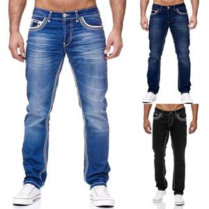 KH55NP Men's Casual Skinny Slim Fit Straight Stretch Demin Jeans Long Pants