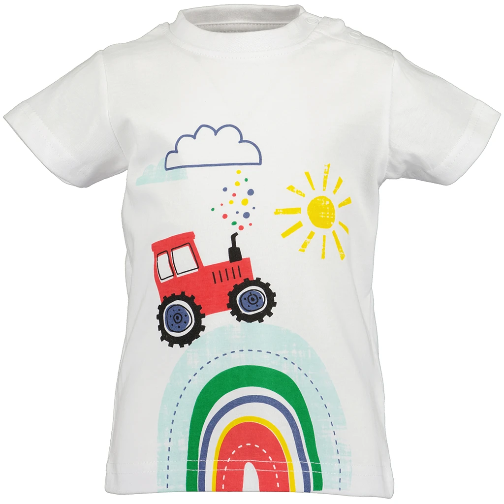 Blue Seven-collectie T-shirtje Tractor (white orig)