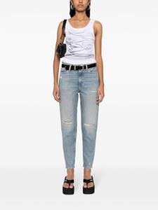 Calvin Klein Cropped mid waist jeans - Blauw