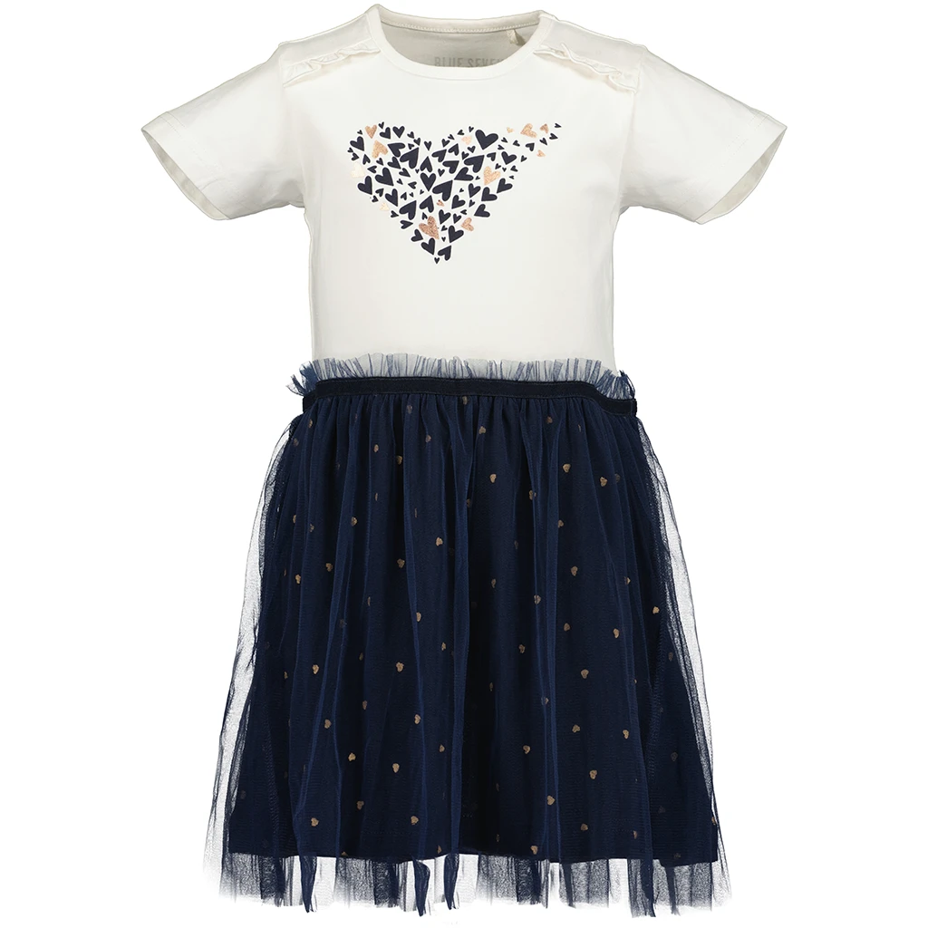 Blue Seven-collectie Jurk Hearts (offwhite orig)