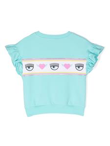 Chiara Ferragni Kids Mouwloos T-shirt - Blauw